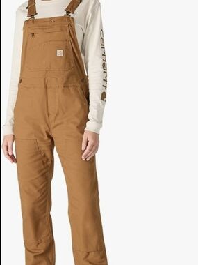 Carhartt Womens Rugged Flex Loose Fit Canvas Bib Overall